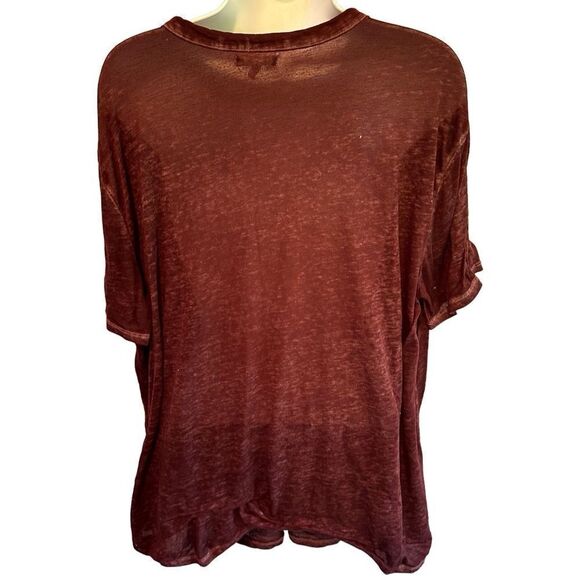 Maurices “Have Faith in Your Journey” Graphic Tee | Size 0X | Soft Burgundy Top - Picture 2 of 8